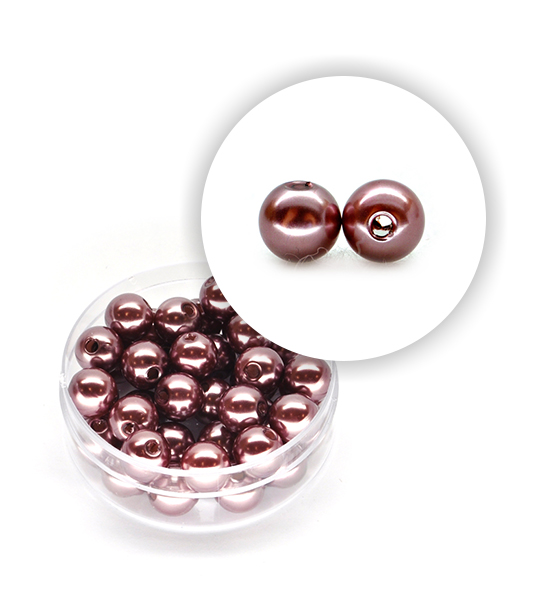 Perla pastello (9,5 g circa) 6 mm ø - Grigio rosso - Clicca l'immagine per chiudere